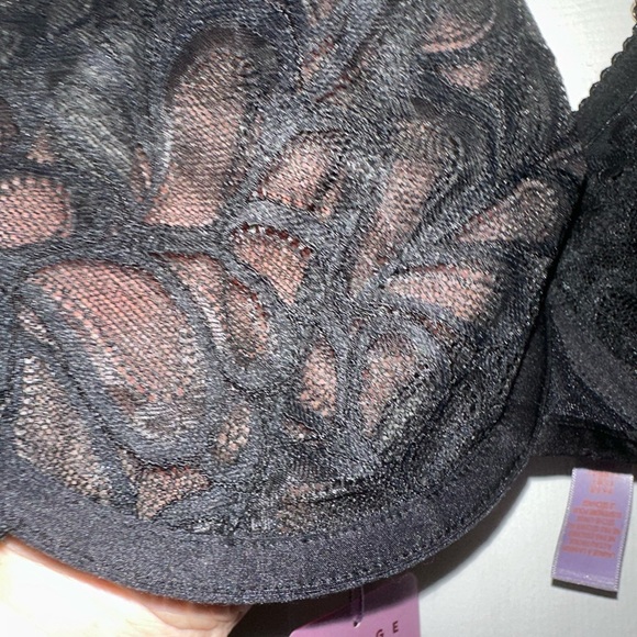 SAVAGE X FENTY, 38DD, BLACK CAVIAR, SAVAGE NOT SORRY, UNLINED BALCONETTE BRA,NWT - Picture 2 of 7